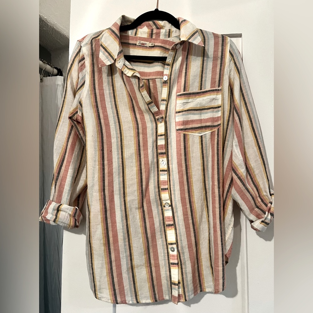 Faherty Small Button Down Shirt - image 1